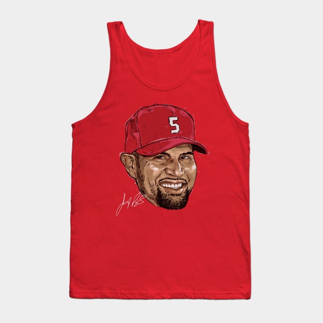 Albert Pujols St. Louis Portrait Tank Top by ganisfarhan